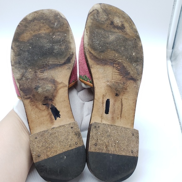 Stubbs & Wootton Embroidered frog slide sandals 10 - Picture 7 of 8